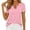 a-81Red17, variant on Womens Round Neck Short Sleeve Solid Color TShirt With Ring Hollow Neck Loose Regular Fit For Daily Casual Street Wear Outdoor Outings Green S