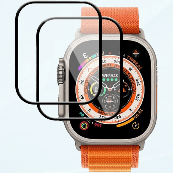 [2 Pack Screen Protector Compatible with Apple Watch Ultra 49mm, [3D Full Coverage] [5H Hardness] [Case Friendly] [Ultra-Clear][Anti-scratch], Protector Film for Apple Watch Ultra 49mm