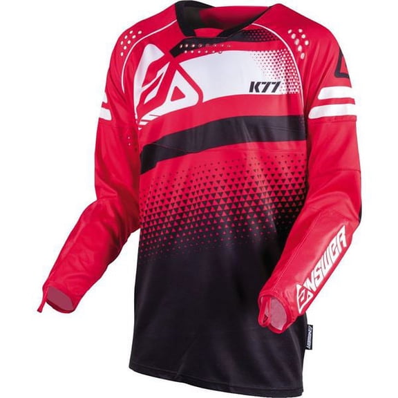 Answer Racing K77 Motocross Jersey - Red/Black, All Sizes