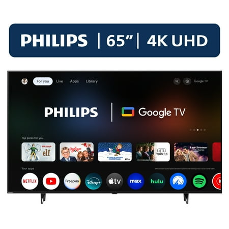 Philips 65" Class 4K Ultra HD (2160p) Google Smart LED Television (65PUL7552/F7) (New)