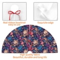 thumbnail image 3 of KLL 36" Christmas Tree Skirt Skull starry sky flower Xmas Tree Skirts Mat for New Year Xmas Holiday Party Indoor Outdoor Home Decoration, 3 of 5