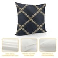 thumbnail image 4 of ONETECH Nautical Rope Throw Pillow Cases , Marine Fishing Net Marine Knots Square Cushion Covers Decor Pillow Covers for Couch Sofa Home Decoration  Pillowcases Navy Blue, 4 of 5
