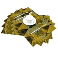 thumbnail image 2 of PUREYAH Table Placemats Set of 1 , Washable Heat Resistant Diamond-Shaped Floral Pattern Table Decorations Placemats for Dining Room Kitchen, 2 of 6