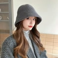 thumbnail image 5 of Classic Warm Bucket Hat for Women Beanies for Women Berets Fall Winter Hat Womens Snow Cap Handwear Travel Outdoor, 5 of 7