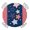 Blue, variant on Independence Day Round Table Cover, American Flag Blue Love Heart Star Waterproof Fitted Tablecloths for 36"-44" Tables, Washable Picnic Table Cover for Camping Dining Indoor Outdoor