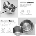 thumbnail image 3 of 12 Tazas de Salsa para Mojar de Acero Inoxidable de 2 Onzas, Mini Tazones para Salsa, Tazas de Condimentos de Metal Reutilizables, Recipientes para Moldes (Plateados), 3 of 5