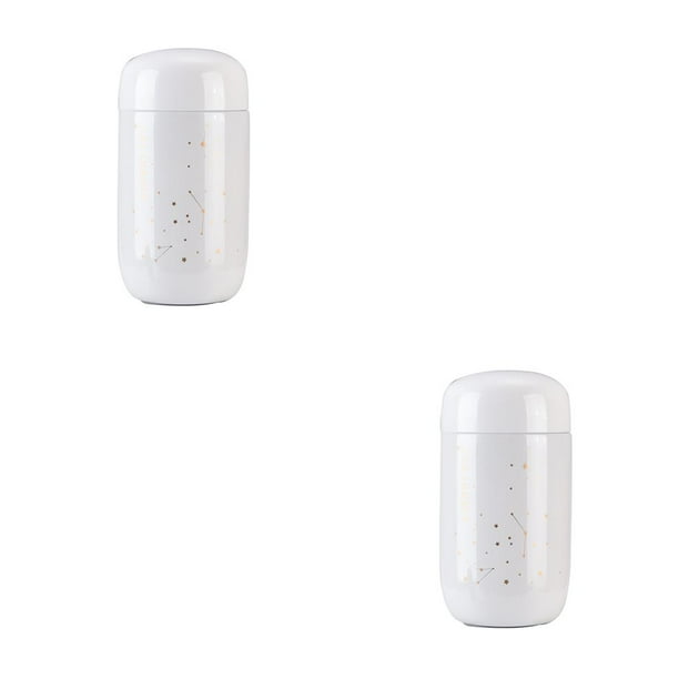 Taza de café con aislamiento Wosthever 200ml termo de Acero inoxidable Blanco 2piezas