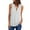 White, variant on Womens Plus Size $5,Women's Summer Shirts Zip Casual Tunic V-Neck Rollable Blouse Tops T-Shirt