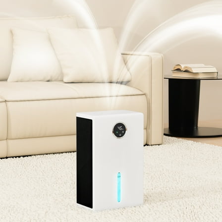 1000 sq.ft Dehumidifier, 120 Ounce Tank, Quiet & Energy Efficient, LED Light, Portable for Home