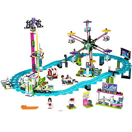 Logo Coasters - LEGO Friends Amusement Park Roller Coaster 41130 Toy for Girls and Boys