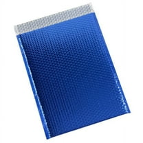 Partners Brand Blue Glamour Bubble Mailers 13" x 17 1/2", Pack of 100