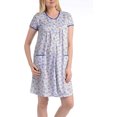 thumbnail image 2 of EZI Women’s Floral Short Sleeve Duster House Coat Dress, 2 of 5