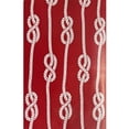 thumbnail image 5 of Newbridge Rectangle Vinyl Flannel Backed Tablecloth, 60 x 84 Inch, Red Nautical Rope, Indoor/Outdoor Waterproof Vinyl Table Cloth, Striped, 5 of 8