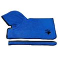 thumbnail image 1 of Albornoz para perros suave, superabsorbente, lujoso, toalla de secado para perros de microfibra con capucha/cinturón para perros grandes, medianos y pequeños, 1 of 4