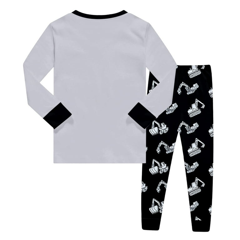 Pyjama Sets Kids Digger Pyjamas CM-Kid Fire Truck Excavator
