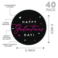 thumbnail image 2 of Galentine Gang Stickers, Happy Galentine's Day with Fuchsia & White Hearts, Party Favors, 40-Pack, 2 of 7