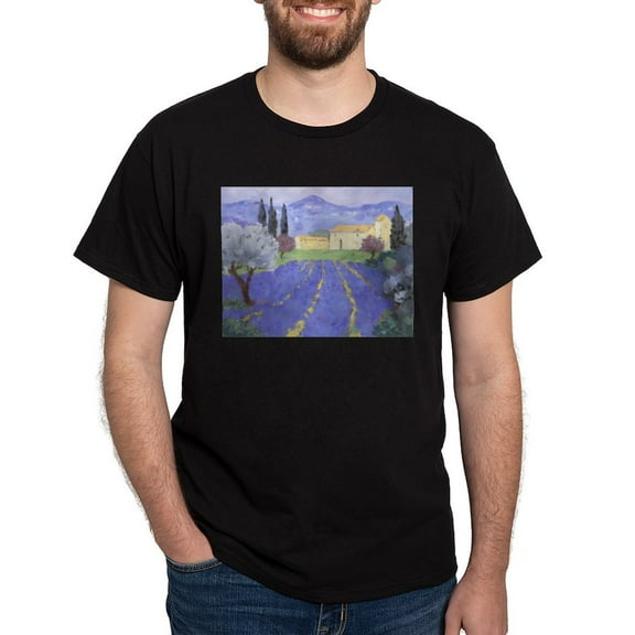 CafePress - Lavender Farm Men's Value T Shirt - Men's Classic Graphic Cotton T-Shirt