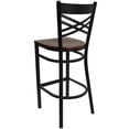 thumbnail image 4 of Bowery Hill 29" Black Back Metal Bar Stool in Mahogany, 4 of 5