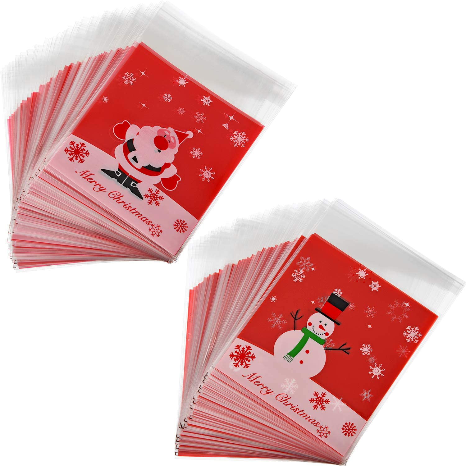 Buy TOYANDONA 200PCS Christmas Cellophane Bags Treat Bags with 300PCS Twist  Ties Transparent Gift Wrapping Bags for Birthday Wedding Xmas Banquet  Online at desertcartINDIA