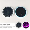 thumbnail image 2 of 2 portavasos LED inteligentes para coche con luces luminiscentes y carga USB, 2 of 8