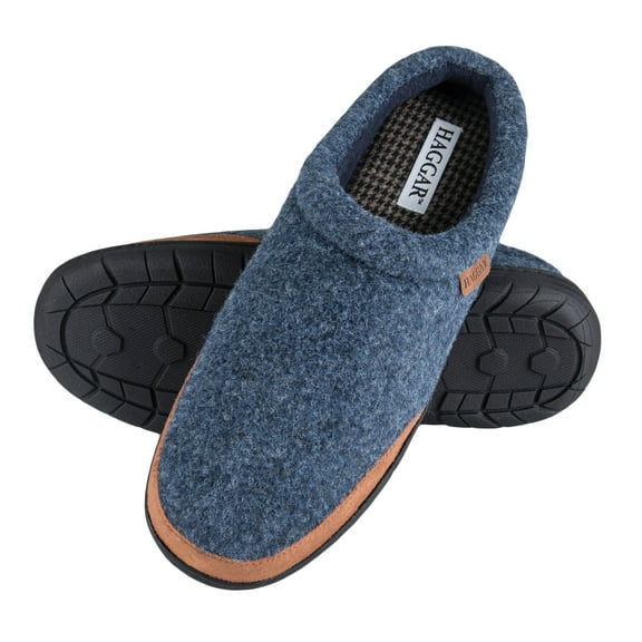 Haggar Mens Clog Slipper House Shoe Indoor/Outdoor with Memory Foam Comfort