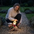 thumbnail image 6 of 9.13in Solar Gnome Riding Highland Cow Garden Statue with Globe Light Decor, Farmhouse Outdoor Solar Figurine Patio Yard Lawn Decorative Accent, 6 of 7