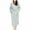 #009-Green, variant on Women's Thickened Fleece Bathrobe Hooded with Belt Two Front Pockets Built-in Hook Cozy and Secure Winter Style