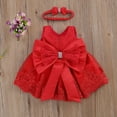 thumbnail image 1 of Princesse Fleur Fille Robe d'Été Tutu Anniversaire Robes de Baptême Dentelle Mariage Enfants Robe Formelle Robe 18-24 Mois, 1 of 8