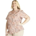 thumbnail image 4 of Cherokee Prints Scrubs Top For Women V-Neck Print CK703, 4 of 5