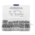 thumbnail image 2 of Self Tapping Screws, 500PCS M3 Cross Drive Button Head Self Tapping Screws Fastener Assortment Set with Plastic Box, 2 of 7