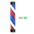 thumbnail image 3 of Poste de barbería a prueba de lluvia, luz giratoria roja, azul y blanca, lámpara de letrero de peluquería, letreros de neón, iluminación novedosa, luc 15cmx95cm Negro, 3 of 8