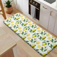 thumbnail image 5 of Yellow Lemon Fruit Slices White Pattern Kitchen Rug Mat,Kitchen Runner Rugs Non Skid Washable,Decorative Kitchen Floor Mats for Kitchen,Sink,Laundry,17"x47.2", 5 of 7