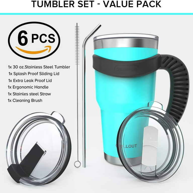 Leak Proof Lid for CHILLOUT LIFE 30 oz Tumbler (for cold drinks)