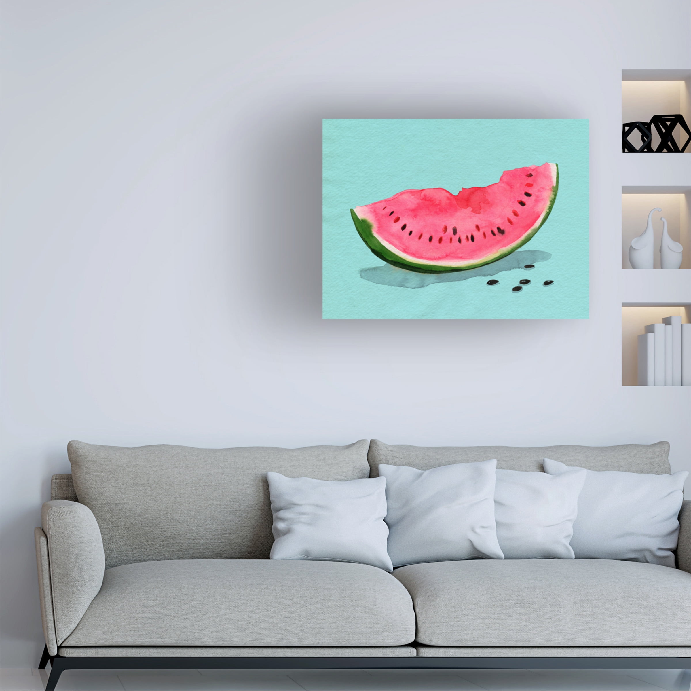 Grace Popp 'Summer Watermelon II' Canvas Art