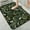 Dark Green Foliage and Flower, variant on 1pc Cupcake on Pink Bathroom Rug Bathroom Decor and Accessories- Durable,Anti Slip,And Quick Drying,Suitable For Indoor/outdoor Use - Perfect For Bathrooms,Bedrooms,Kitchens,Terraces