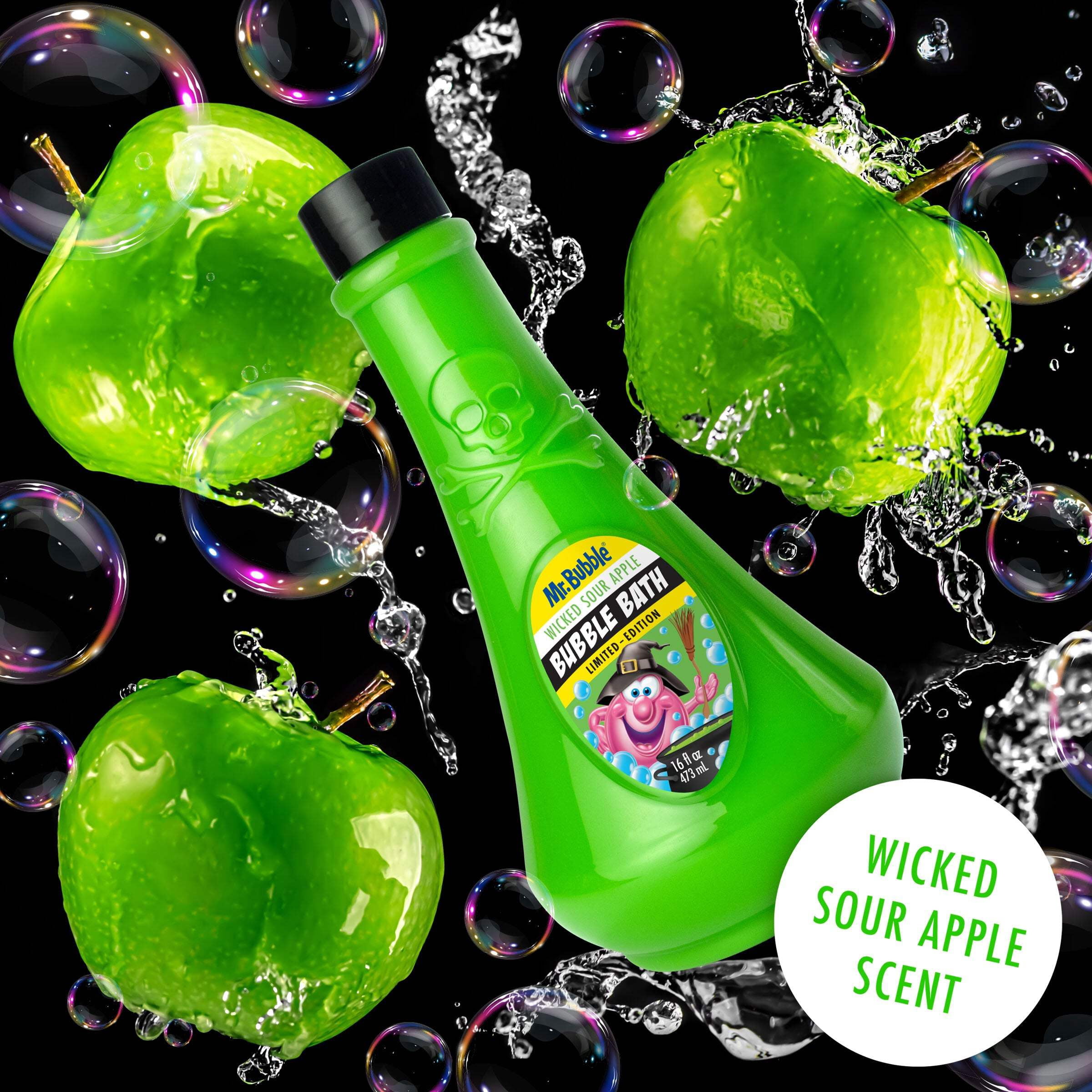 Mr. Bubble Limited Edition Witch's Brew Bubble Bath, Wicked Apple Scent, 16 oz