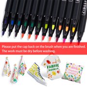 12/24 Colors/set Waterproof Colorfast Fabric Textile Marker Pen, Permanent Pen for DIY Clothes Art Graffiti Drawing Painting Pen