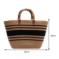 thumbnail image 3 of Bolso de playa Mango de bambú de vacaciones en la playa Moda exquisita para fiesta junto al mar, 3 of 8