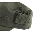 thumbnail image 6 of Vintage Distressed Cadet Army Military Fitted Botton Cap Basic Everyday Castro Radar Hat, 6 of 6