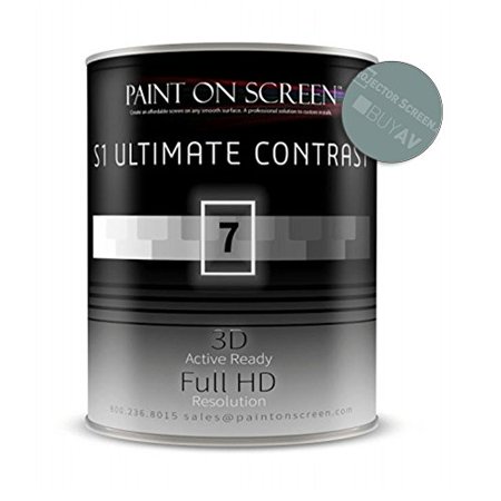 Paint On Screen Projection / Projector Screen Paint - S1 Ultimate Contrast-Gallon