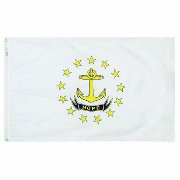 Annin Flagmakers 144760 3 ft. x 5 ft. Nyl-Glo Rhode Island Flag