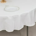 thumbnail image 6 of BalsaCircle 90" Round Cotton Tablecloths Wedding Linens White, 6 of 8