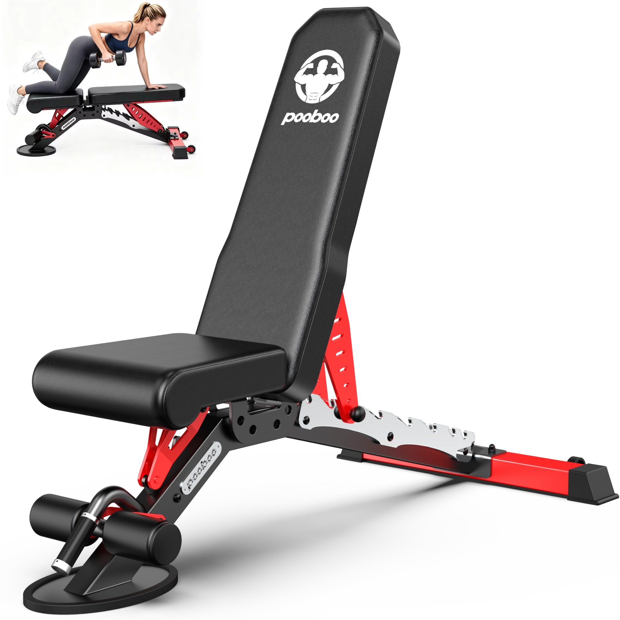 LNOW Commercial Weight Bench, 1200lb Capacity photo 1