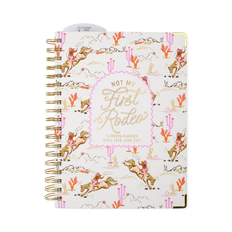 Think Ink 15 Month Weekly Twin Wire Planner, 7.5