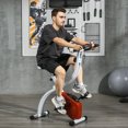 thumbnail image 2 of Soozier Vélo d'Exercice Pliable avec Résistance à 8 Niveaux et Roues, Rouge, 2 of 10
