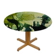 thumbnail image 3 of PIKWEEK Landscape Circular Elastic Table Cover Painting Round Fitted Tablecloth with Stretch Elastic for Picnic, Patio, Banquet and Party Tables, 3 of 7