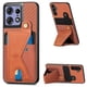 thumbnail image 1 of For Motorola Edge 50 Pro 5G Case with K-Shaped Kickstand Leather Phone Back Cover - Green, 1 of 4