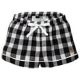 thumbnail image 2 of Women's Boxercraft Black Wyoming Cowboys Flannel Shorts, 2 of 3