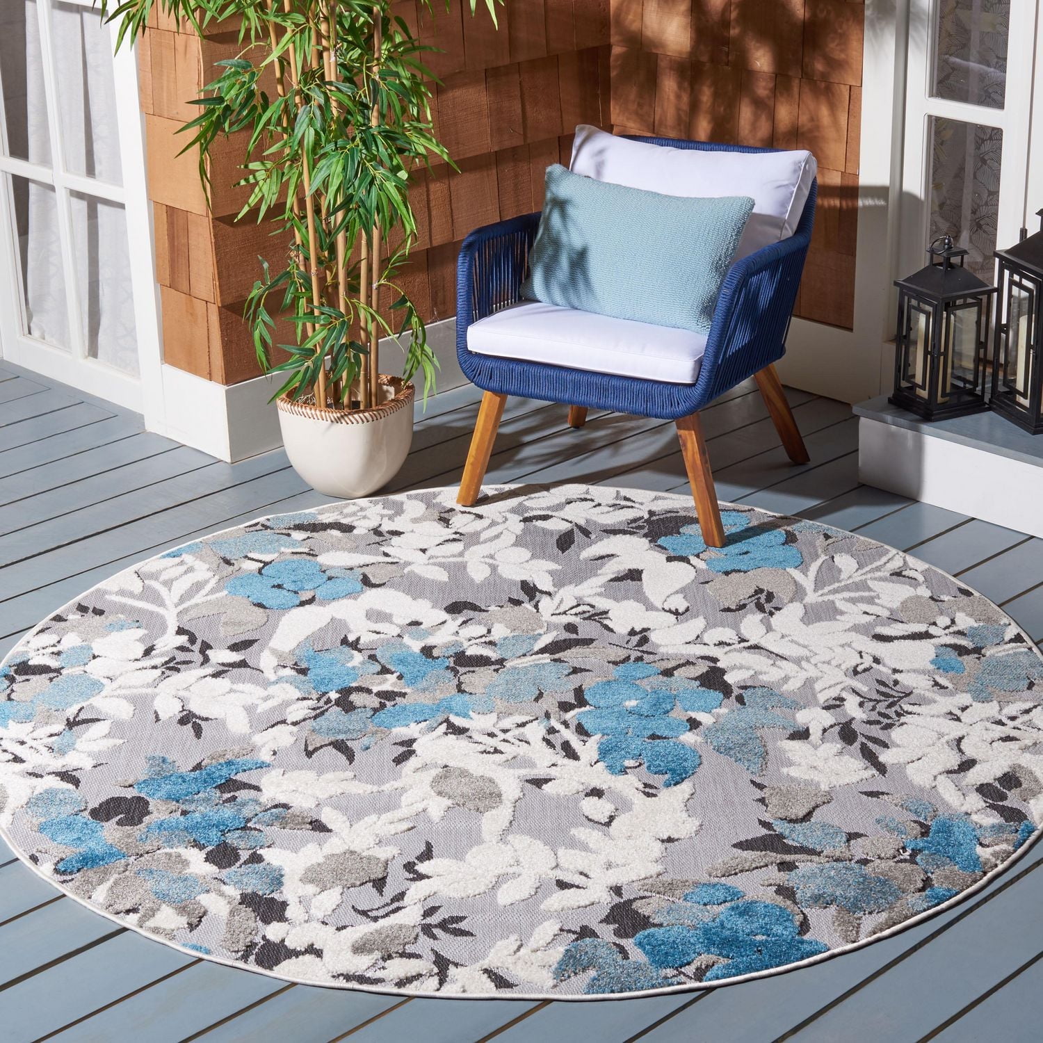SAFAVIEH Cabana Janella Tapis Intérieur/Extérieur Floral