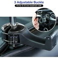 thumbnail image 4 of ThrottleT-Upgraded 2 Pack Car Headrest Hidden Hook 2 in 1 Car Seat Hooks with Phone Holder for Purse, Backpacks,Toys,and Even Bottle Storage Organizer (Silver), 4 of 7